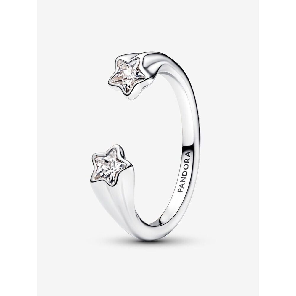 Pandora Shooting Stars Open Ring Celestial Motif J1 S925 ALE Sterling Silver